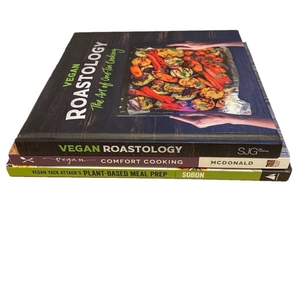 3 Vegan  Plant Based Meal Prep Cookbooks - Picture 1 of 12